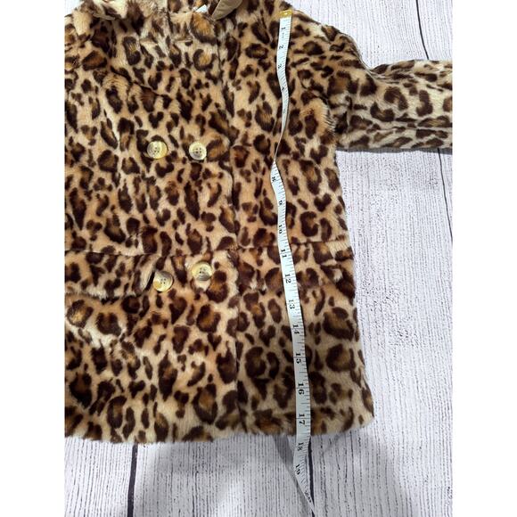 Parisian Bebe Leopard Print Coat 24 M - Picture 5 of 10